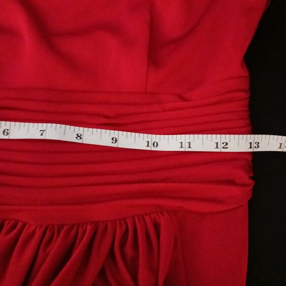 Mikael Aghal, Jersey‎ Knit Layered Party Dress in Red, Size 2, *NWT - Picture 14 of 16